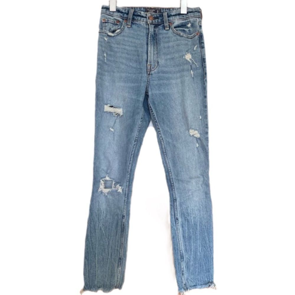Abercrombie & Fitch Simone High-Rise Slim Fit Denim Jeans Size 25